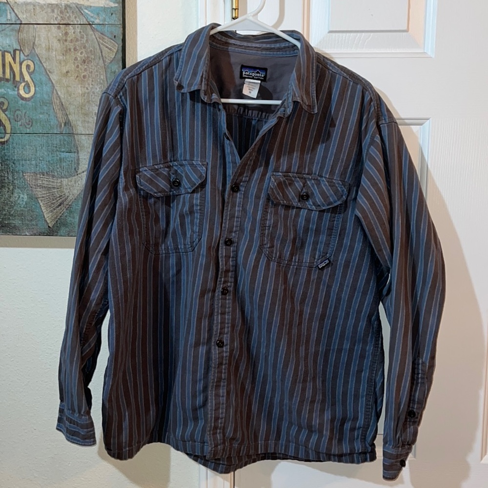 Patagonia Long-Sleeved Organic Cotton Flannel Shirt